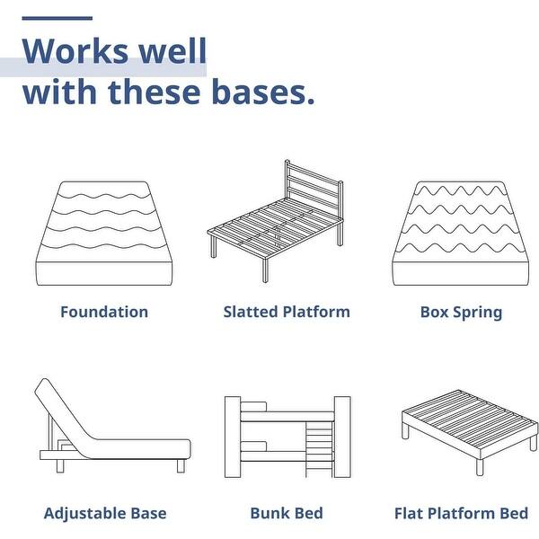 6 inch Mattresses Made in USA with Knit Cover for Kids Bed Single Size