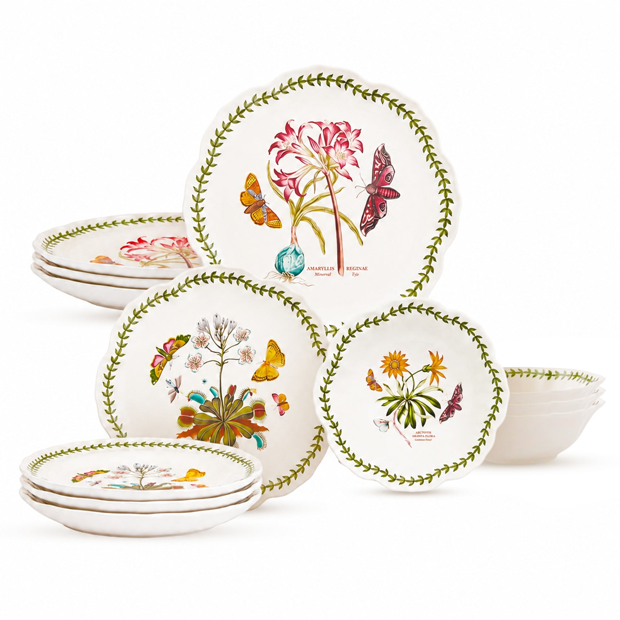 Portmeirion Botanic Garden Porcelain Dinnerware Set Lotus