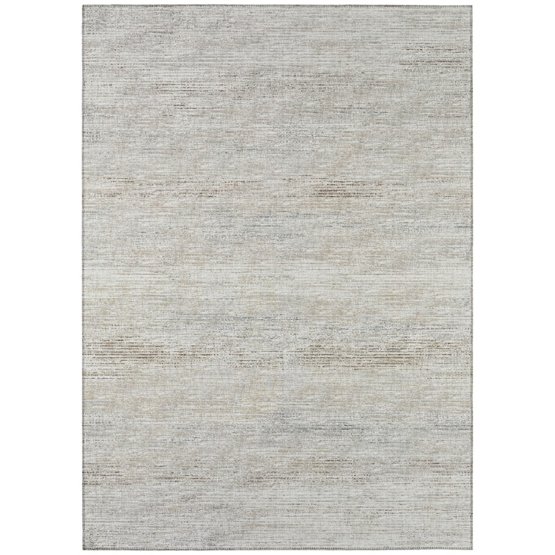 Indoor/ Outdoor Marston Dynamic Transitional Striped Washable Area Rug