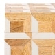 preview thumbnail 10 of 11, SAFAVIEH Home Aria Antique Ivory/Natural Brown Resin/Mango Wood Decorative Box Set of 2 - 9"W x 6"D x 4"H