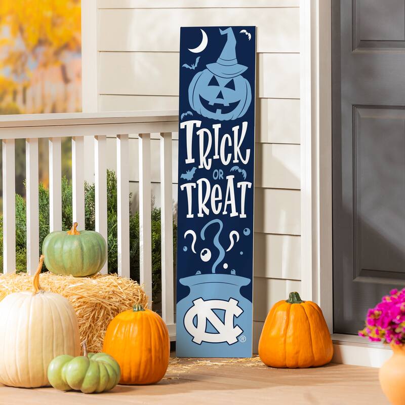 47" Double Sided Seasonal Porch Leaner, University of North Carolina - 47" x 11.25" - Halloween