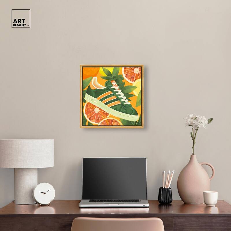 Citrus Sneaker Canvas by Art Remedy