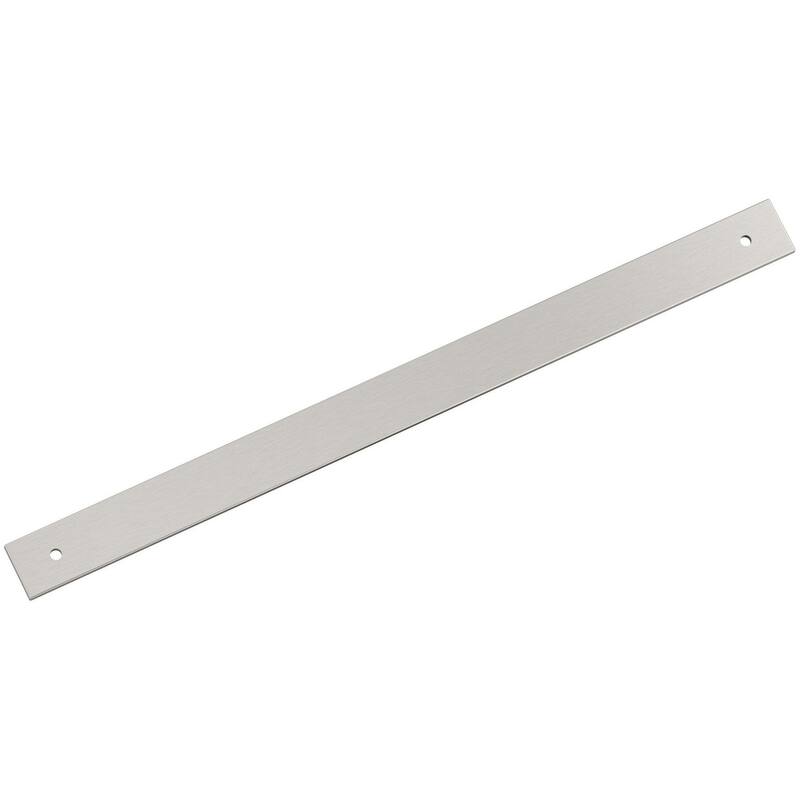 Amerock BP37768 Ladera 13-15/16" Backplate for 12-5/8" Center to - Satin Nickel