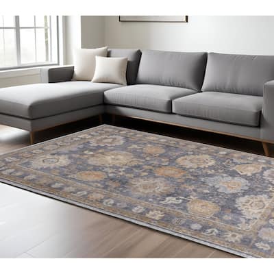 HomeRoots Oriental Traditional Rectangle Area Rug - 180.00 in. x 144.00 in. x 0.35 in.