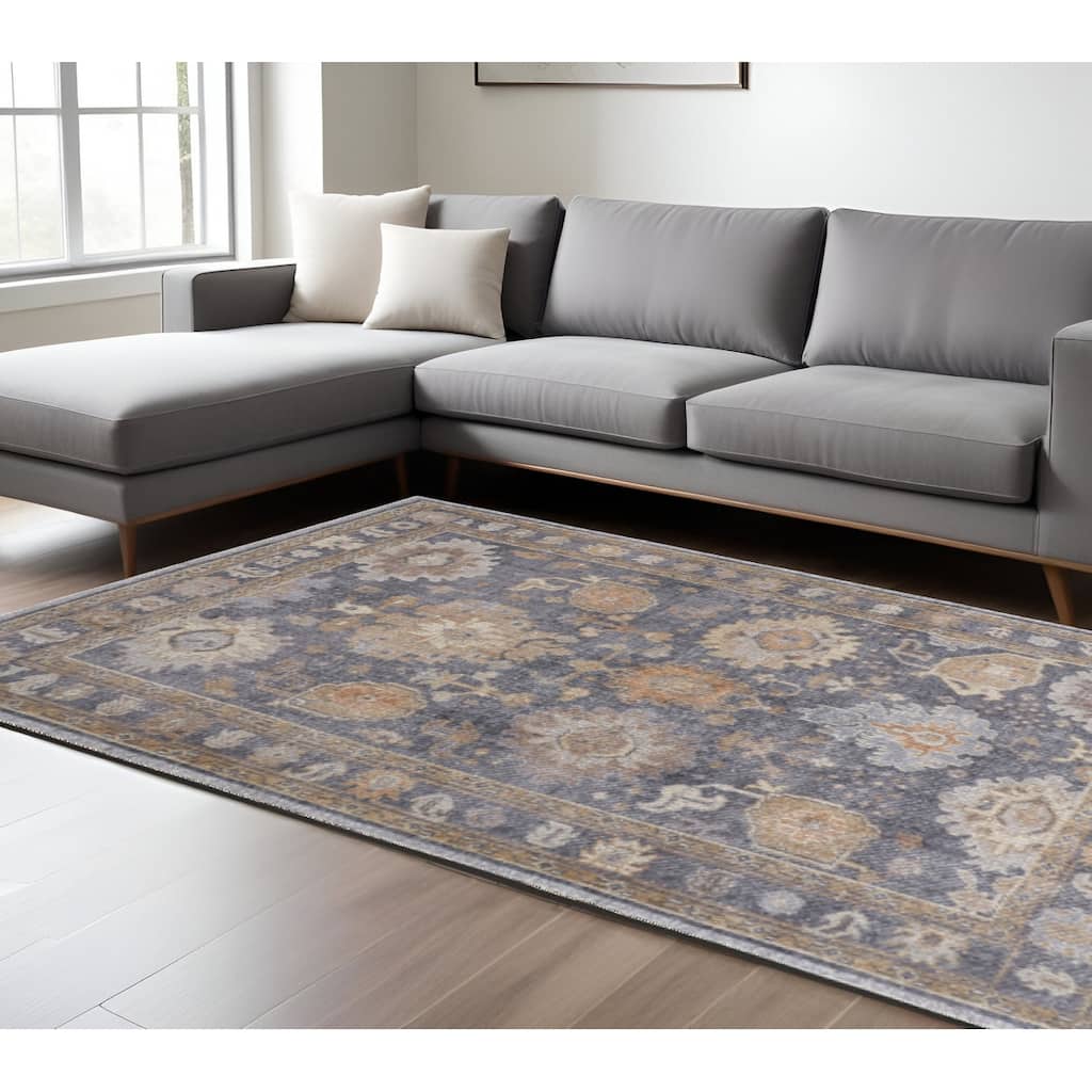 HomeRoots Oriental Traditional Rectangle Area Rug - 180.00 in. x 144.00 in. x 0.35 in.