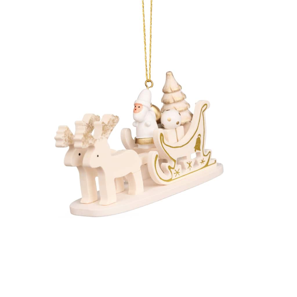 3.75” Christian Ulbricht Sled with Santa Christmas Ornament