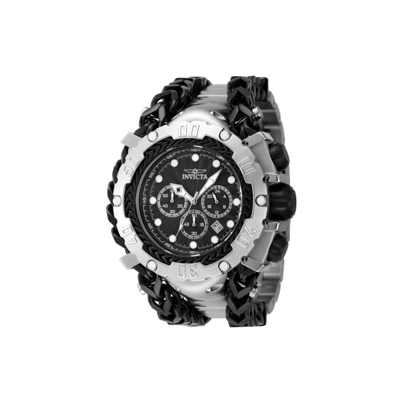Invicta Men's 48185 Gladiator Quartz 3 Hand Black Dial Watch