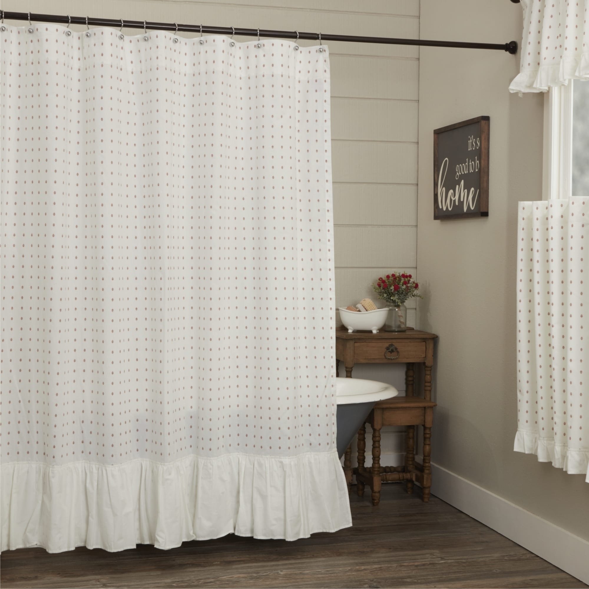 Abigail Ruffled Shower Curtain