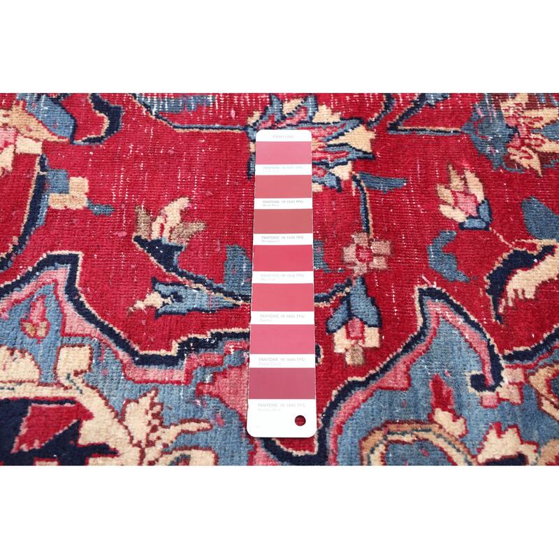 ECARPETGALLERY Hand-knotted Antalya Vintage Burgundy Wool Rug - 9'8 x 12'10