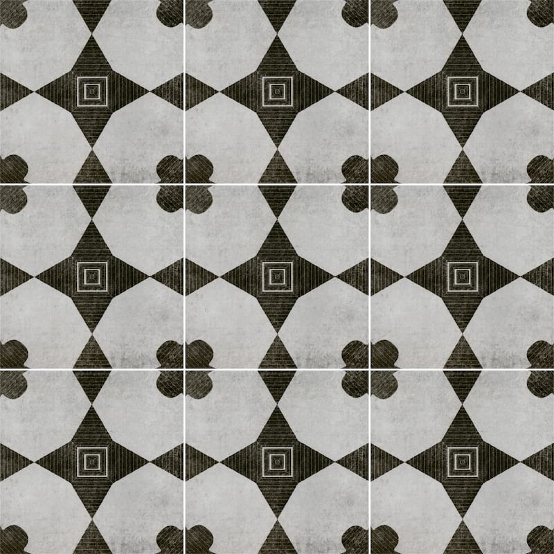 Ackland AKNPTAMA8X8M-CA Amara - 8" x 8" Porcelain Encaustic Floor and - Estara