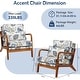 preview thumbnail 3 of 7, EROMMY Floral Accent Chair, Mid Century Modern Upholstered Armchair with Wood Frame and Cushion for Living Room