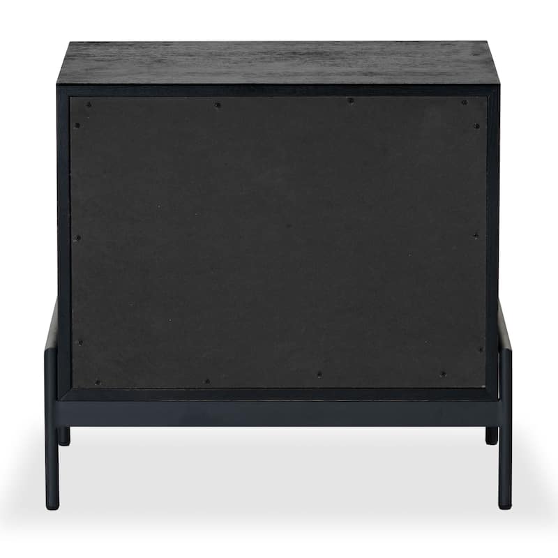 SAFAVIEH Couture Chandri Vegan Leather Wrapped Handle Nightstand