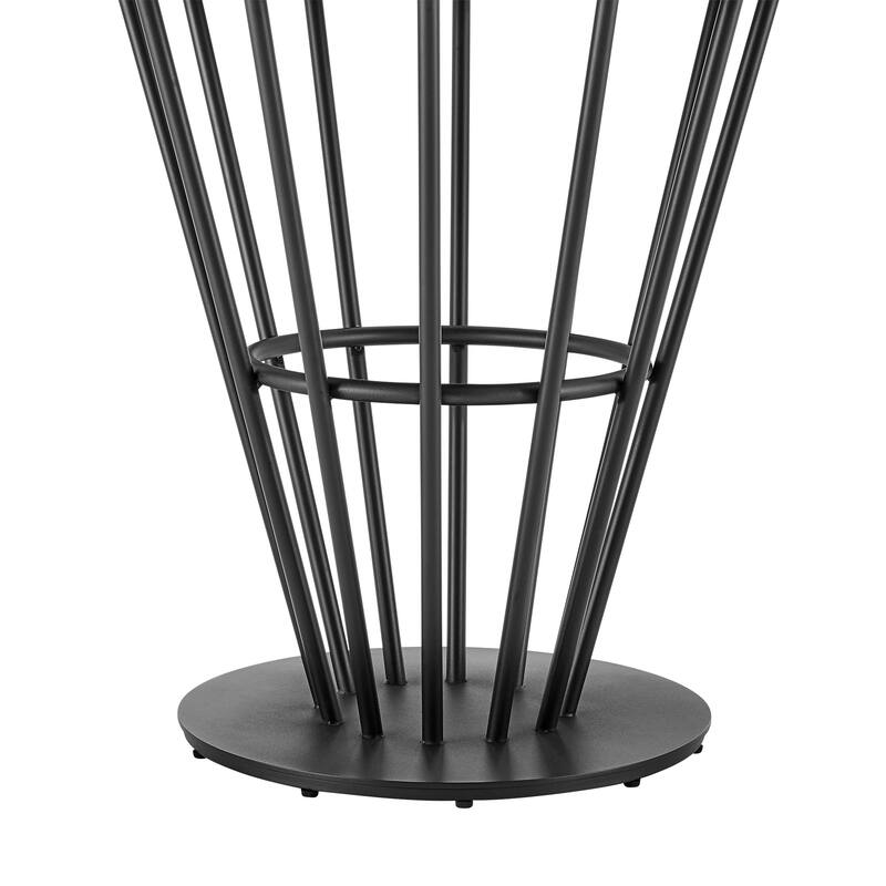 Veronica Shannon 5 Piece Round Glass Dining Table Set with Metal Frame and Upholstered Chairs