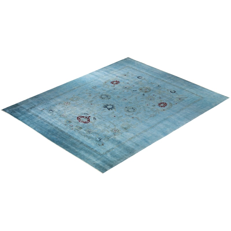 Vibrance, One-of-a-Kind Hand-Knotted Area Rug - Gray, 12' 0" x 15' 2" - 12' 0" x 15' 2"
