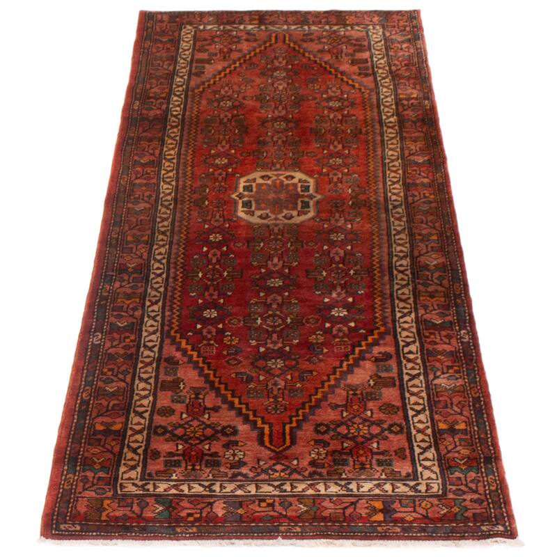 ECARPETGALLERY Hand-knotted Andelz Copper Wool Rug - 3'7 x 9'4
