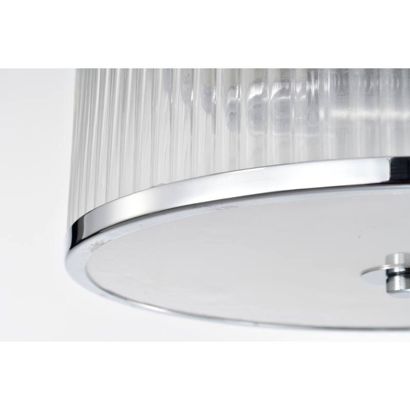 Elvira 52 Inch Chrome Polished and Matte Black Finish Ceiling Fan with Remote