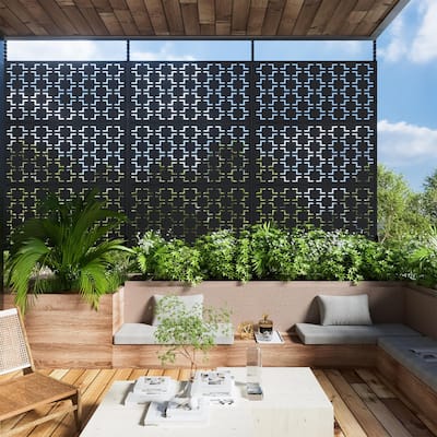 6 ft. H x 4 ft. Metal Privacy Screen Free Standing - 72*47