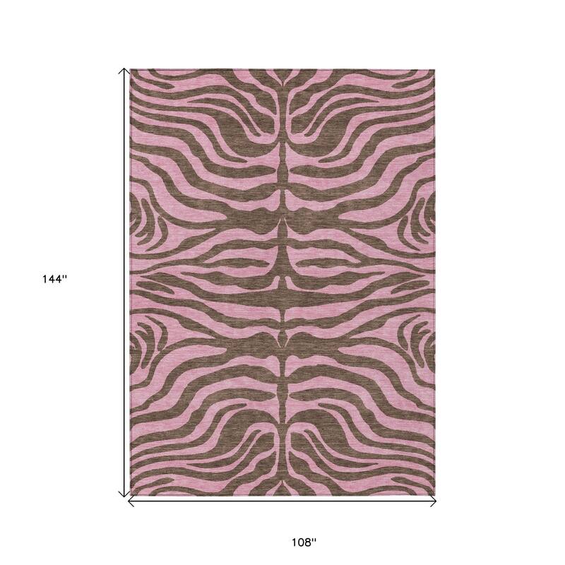 HomeRoots Animal Print Transitional Rectangle Outdoor Rug