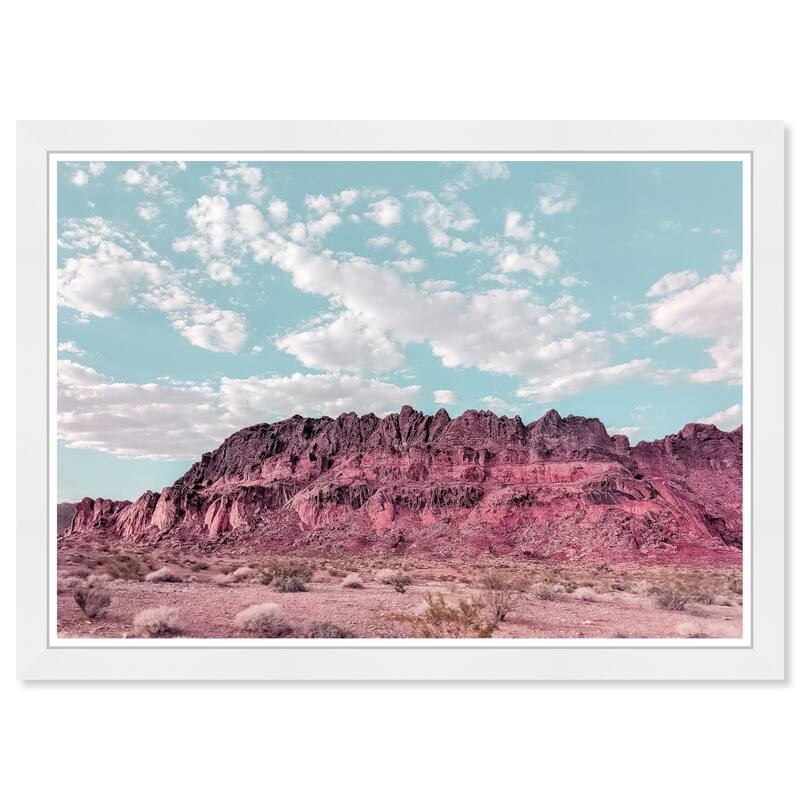 Wynwood Studio Prints Nature and Landscape Pink on the Rocks Brown and Rustic Wall Art Canvas Print