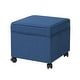 preview thumbnail 19 of 149, Adeco Square Storage Ottoman 17 inch Footstool