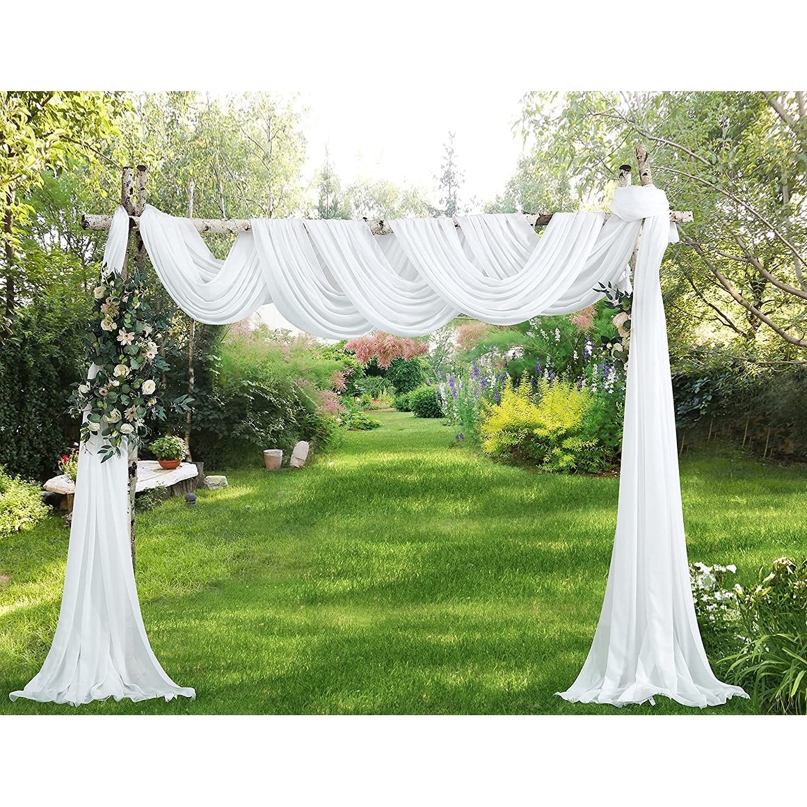 Reusable Arch Draping Fabric Curtain Drapery Scarves for Wedding Party  Decor