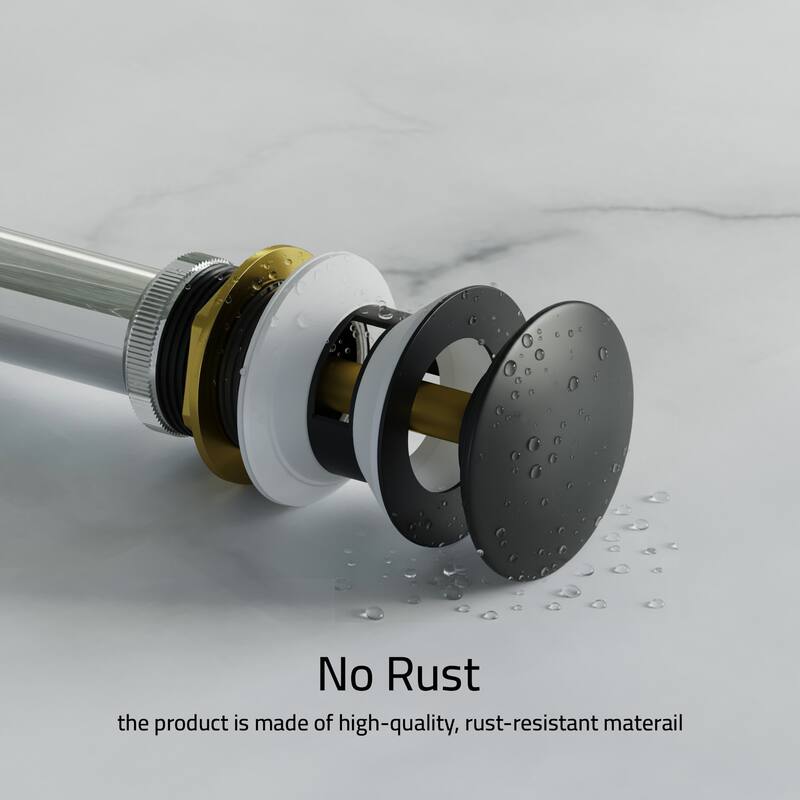 Dowell Undermount Sink Pop-Up Drain with Overflow