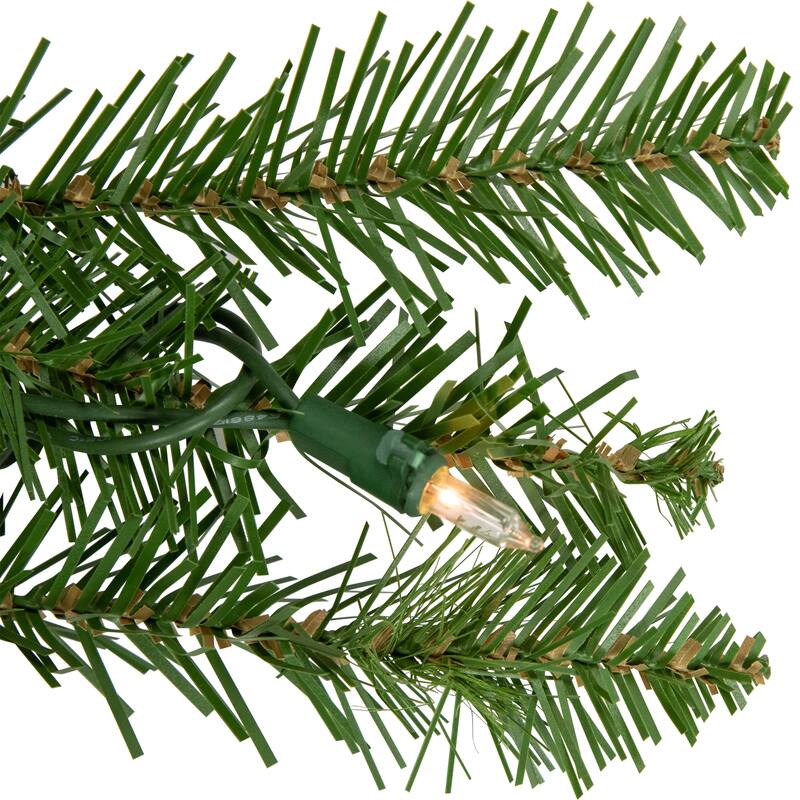 9' x 10" Rockwood Pine Artificial Christmas Garland, Clear Lights