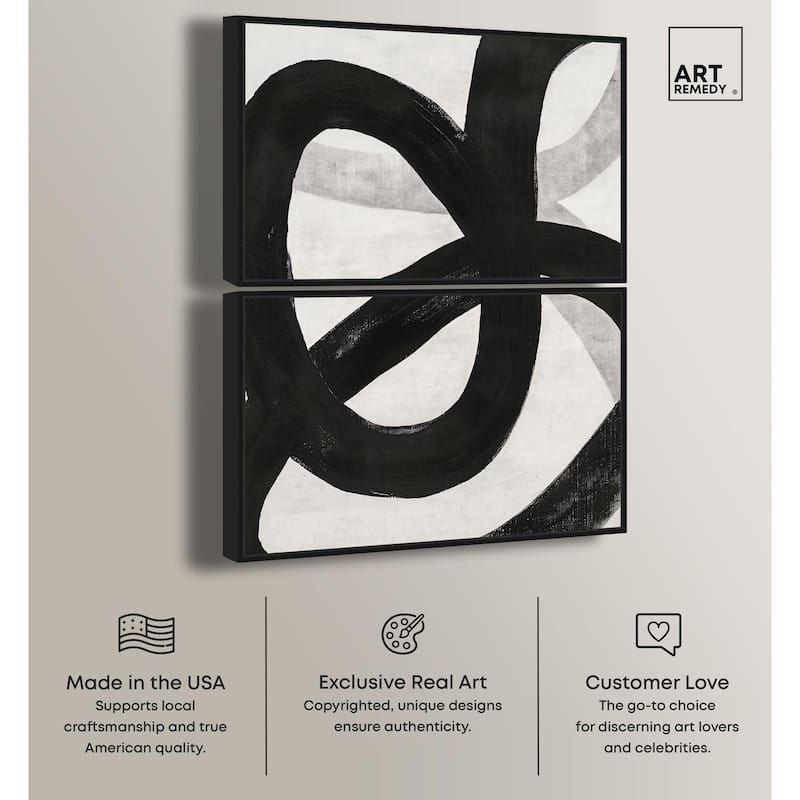 Infinite Loop I Canvas Set of 2 by Art Remedy