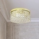 preview thumbnail 10 of 40, Silver Orchid Bergman 12-inch Elipse Round Flushmount