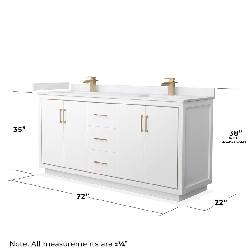 Wyndham Collection WCF1111-72D-VCA-MXX Icon 72" Free Standing Double