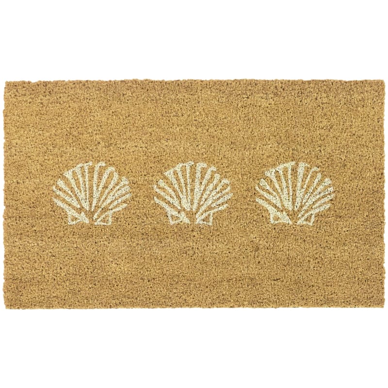 Seashell Coastal 18" x 30" Doormat - 18" x 30"