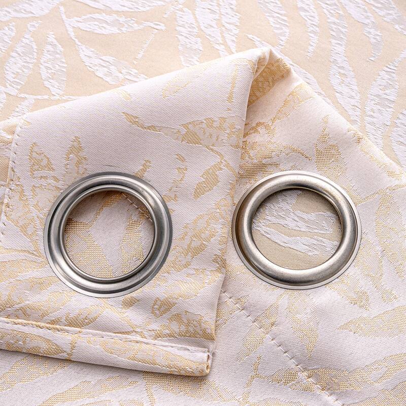 Liana Leaves Woven Jacquard Window Curtain