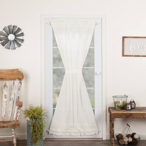 Tobacco Cloth Antique White Door Panel 72x40 - Door Panel - Door Panel