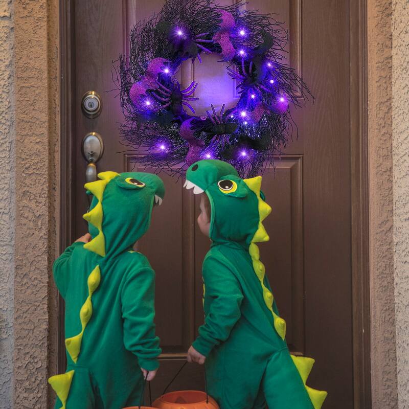 Halloween Wreath for Front Door Decor - N/A