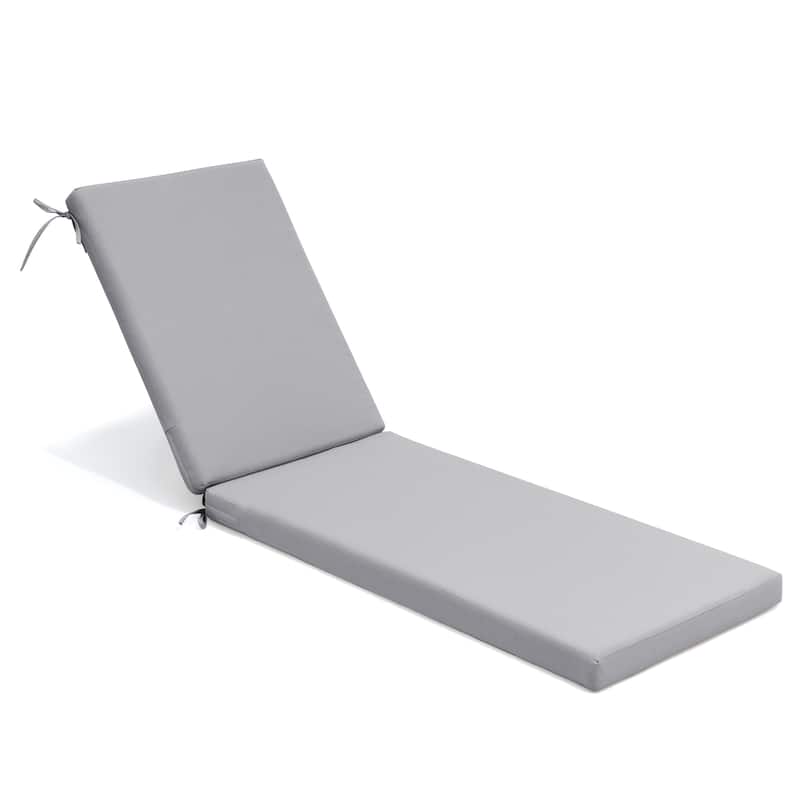 Pellebant Outdoor Patio Chaise Lounge Cushion - 1PC-71.8" - Light Grey