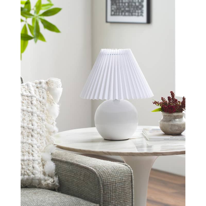 Livabliss Tremel Country Accent Table Lamp - White