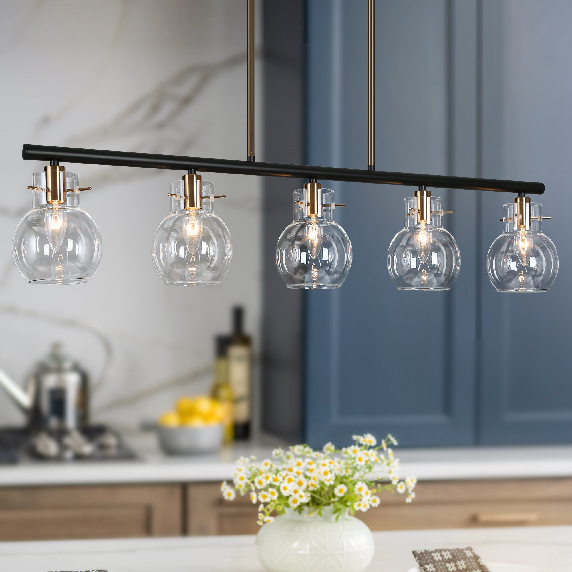 Black glass chandelier lighting hot sale