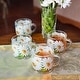 preview thumbnail 2 of 2, Daisy Field 10.14 fl oz.Glass Mugs Set of 4
