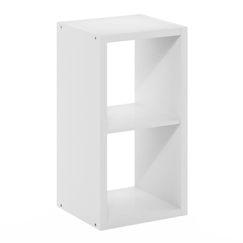 Furinno Cubicle Open Back Decorative Cube Storage Organizer, 2-Cube