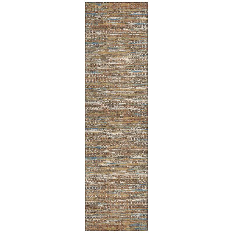 Machine Washable Indoor/ Outdoor Casual Keystone Chantille Rug