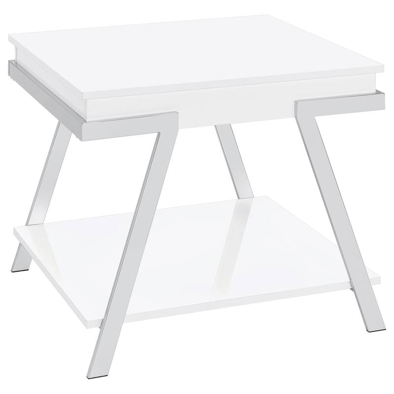 Marcia Coffee And End Table Set White High Gloss
