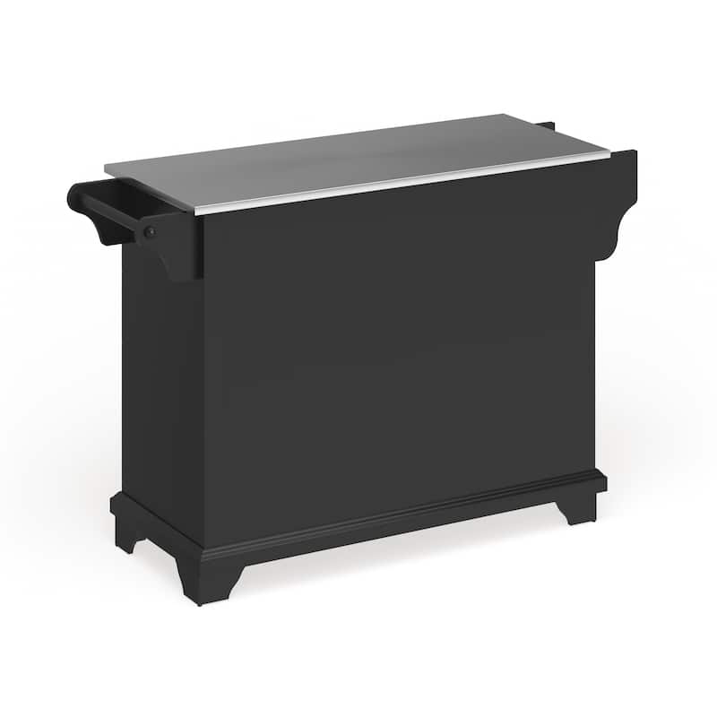 Crosley Lafayette Stainless Steel Top Full Size Kitchen Island/Cart - 18"d x 51.5"w x 36"h