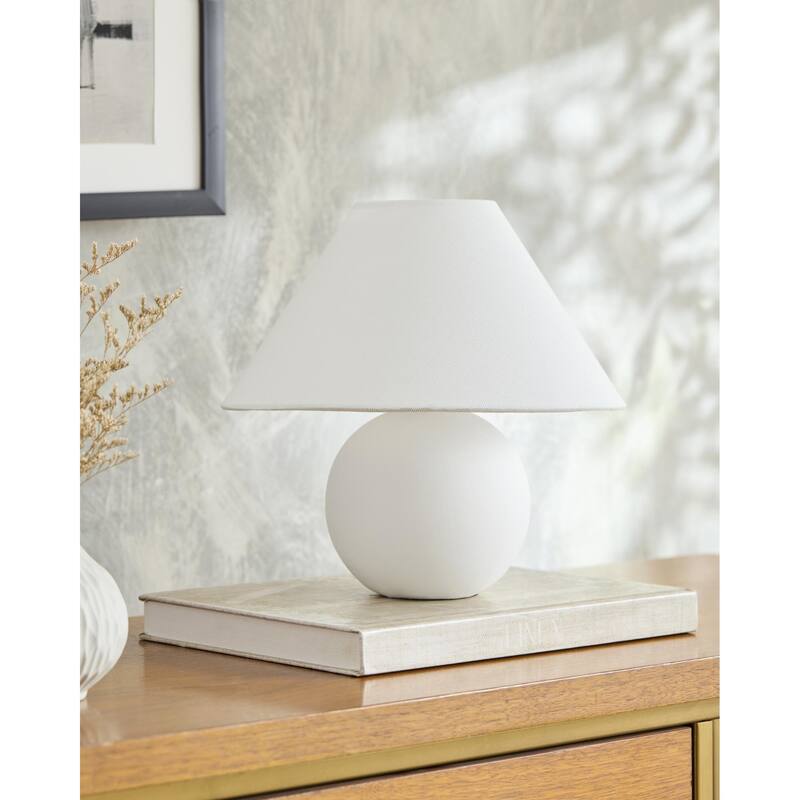 Livabliss Bajo Traditional Accent Table Lamp - White