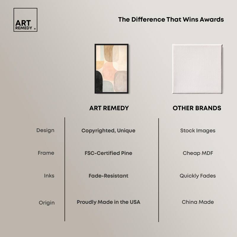 Soft Cubism II Canvas by Art Remedy