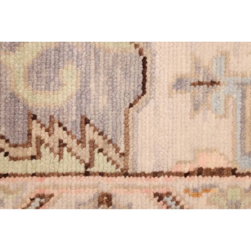 ECARPETGALLERY Hand-knotted Modern Oushak Light Khaki Wool Rug - 10'3 x 13'11