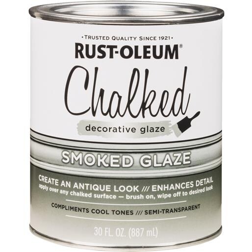 Shop Rust Oleum Smoke Chalked Glaze 315883 Unit Qt Free