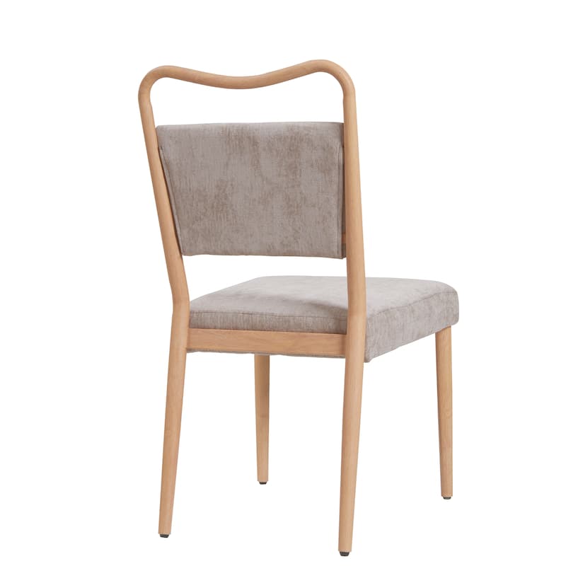 Christopher Knight Home - Mid-Century Modern Upholstered Metal Base Dining Chair with Heat Transfer Finish (Set of 2)