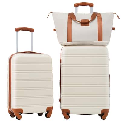Hardshell Luggage Sets 2Pcs + Bag Spinner Suitcase with TSA Lock Lightweight 20" + 24"