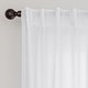 preview thumbnail 11 of 46, Linen Blend Light Filtering Back Tab/Rod Pocket Panel Pair(Set of 2)