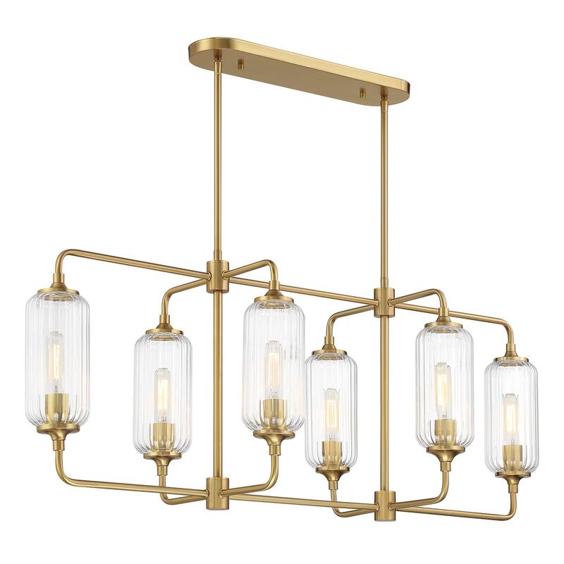Savoy House 1-3026-6 Holton 6 Light 42" Wide Linear Chandelier